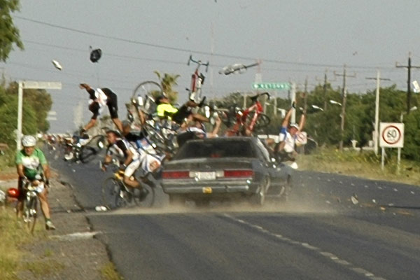 photo conducteur ivre endormi cycliste groupe mexique humour insolite
